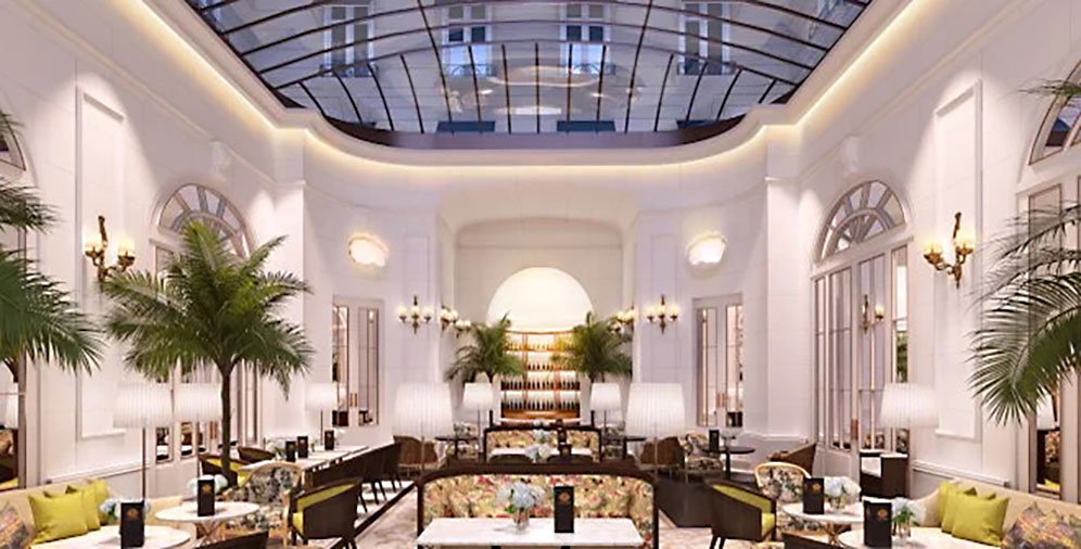 Saloon of the Mandarin Oriental (Ritz) Madrid Hotel